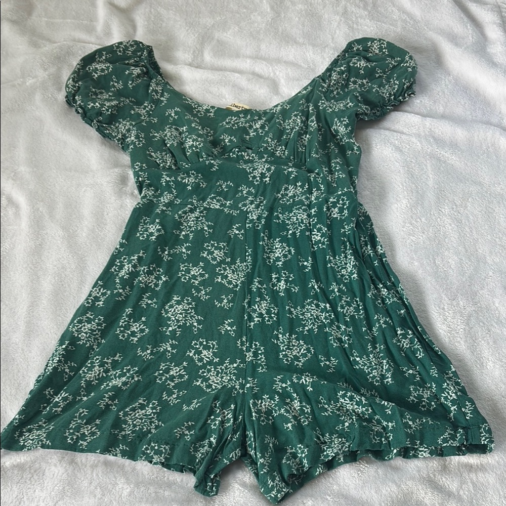 Liberty Love Teal Floral romper